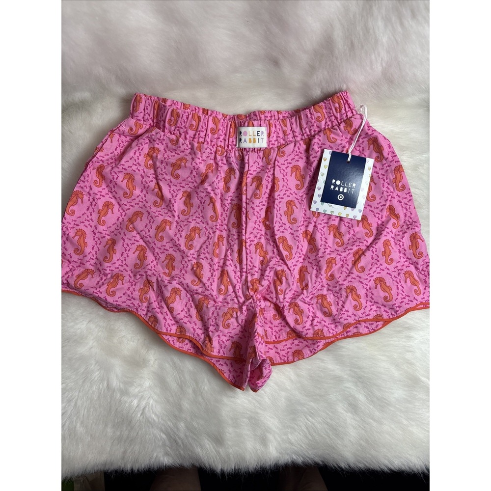Roller Rabbit x Target Seahorse Poplin Boxer Shorts Women's Small XXS- NEW